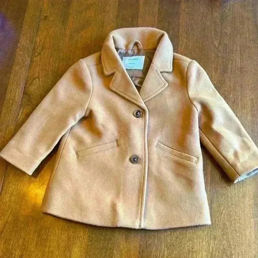 Toddler Camel Pea  Coat